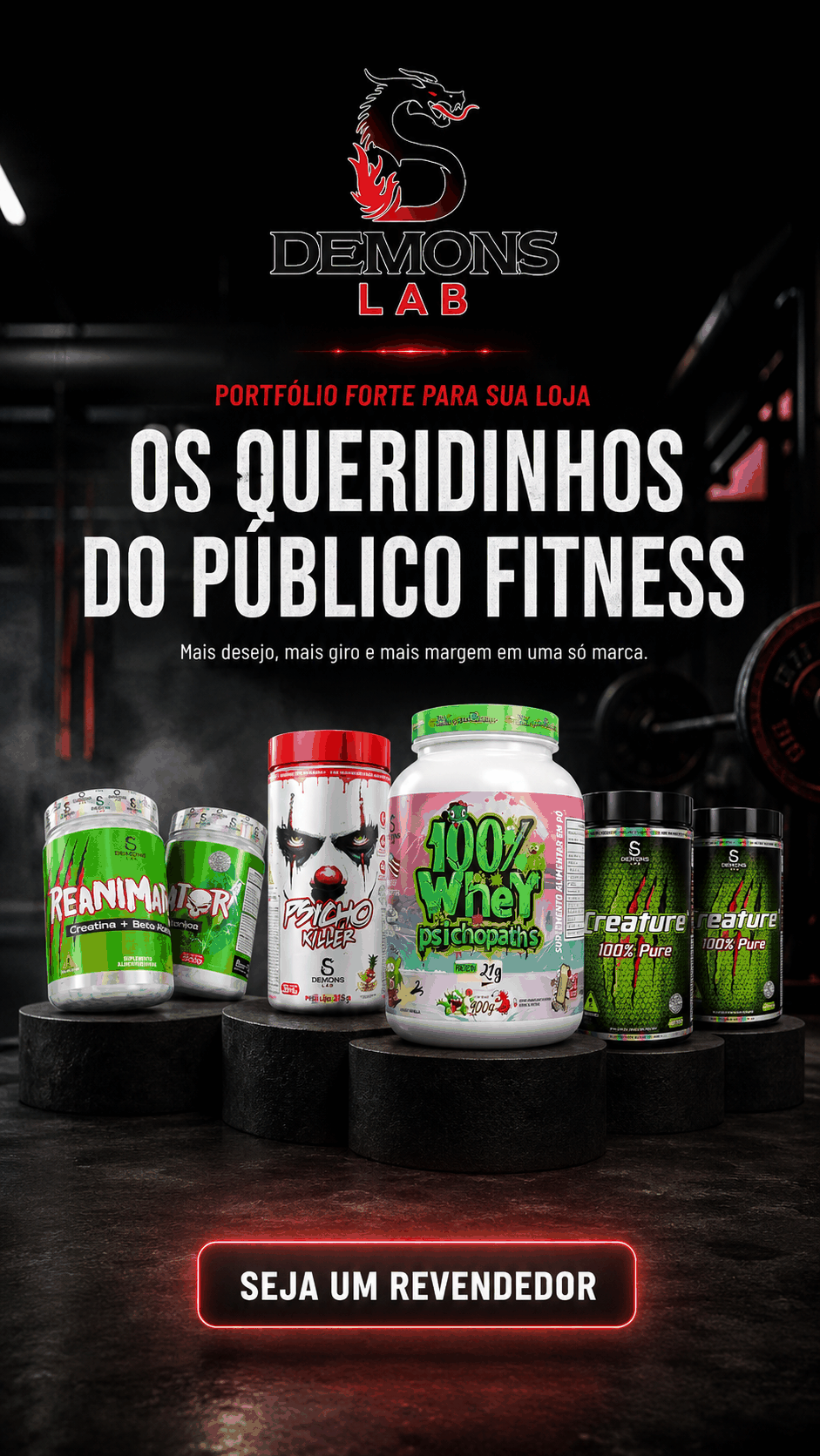 Anúncio vertical produzido para a Demons Lab